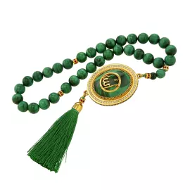 Tabletop mosque-repository for the Quran "Al-Malikiti Masjid" (Malachite Mosque)